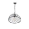 Cwi Lighting Escot 1 Light Down Pendant With Black & Wood Finish 9755P12-1-101 - alternate 3